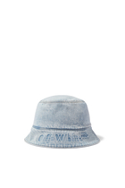 قبعة باكيت بوكيش دنيم بشعار الماركة